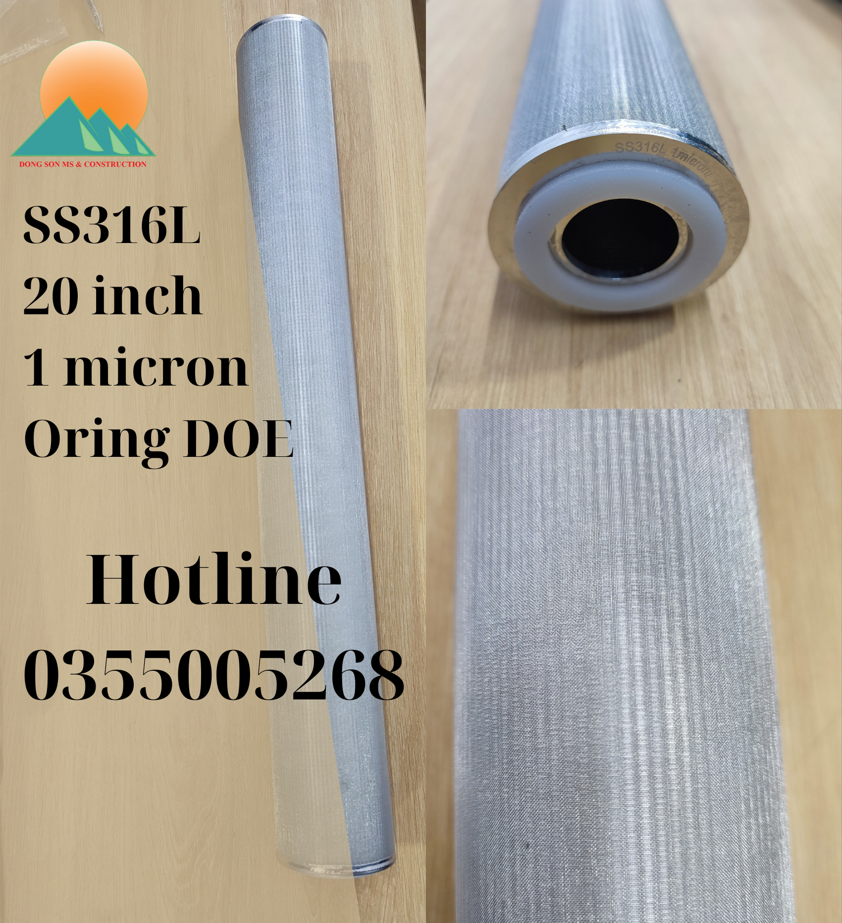 Lõi lọc 20 inch inox 316L