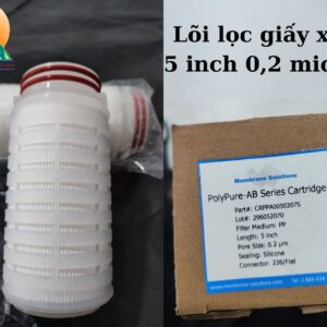 Lõi Lọc Giấy Xếp 5 inch 0,2 micron