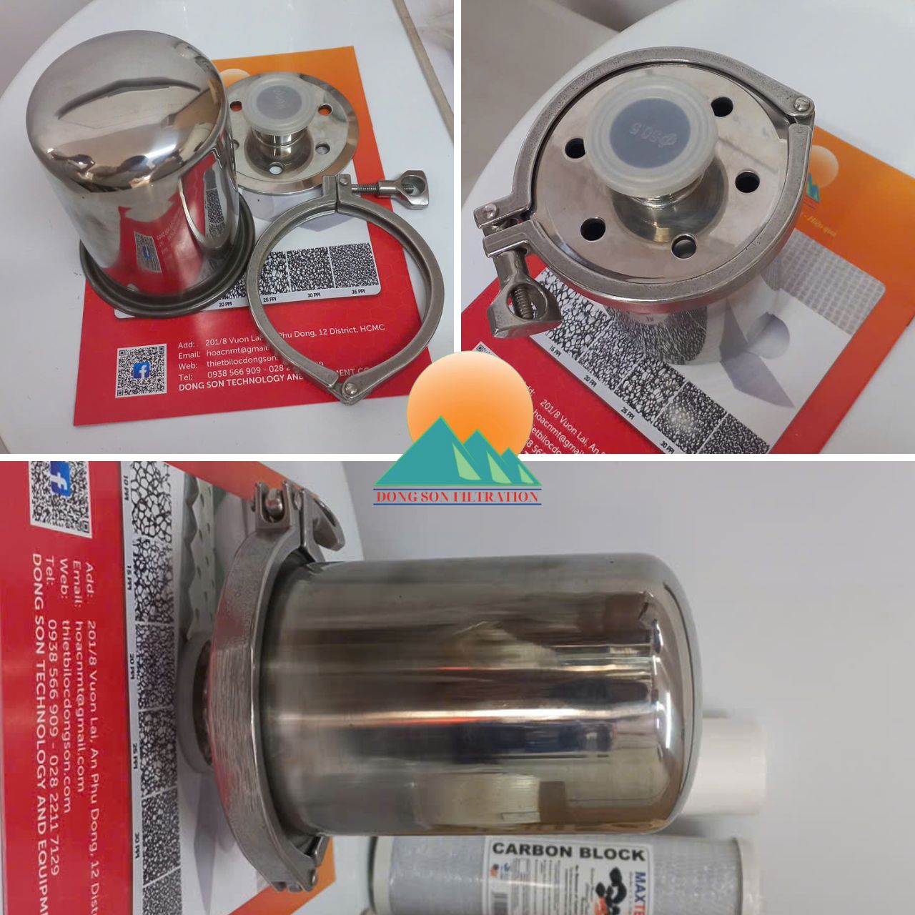 Cốc lọc khí 5 inch Oring 215/flat