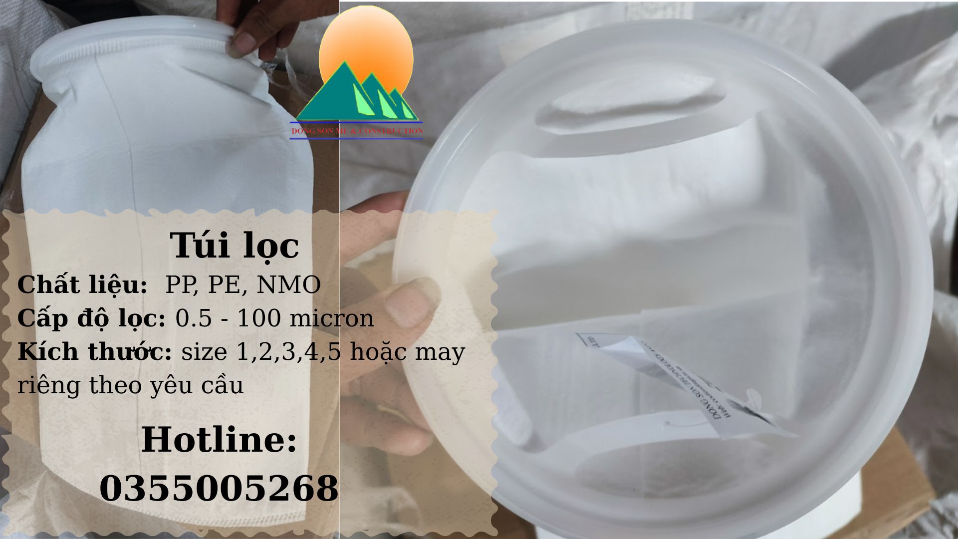 Túi lọc dùng lọc sữa