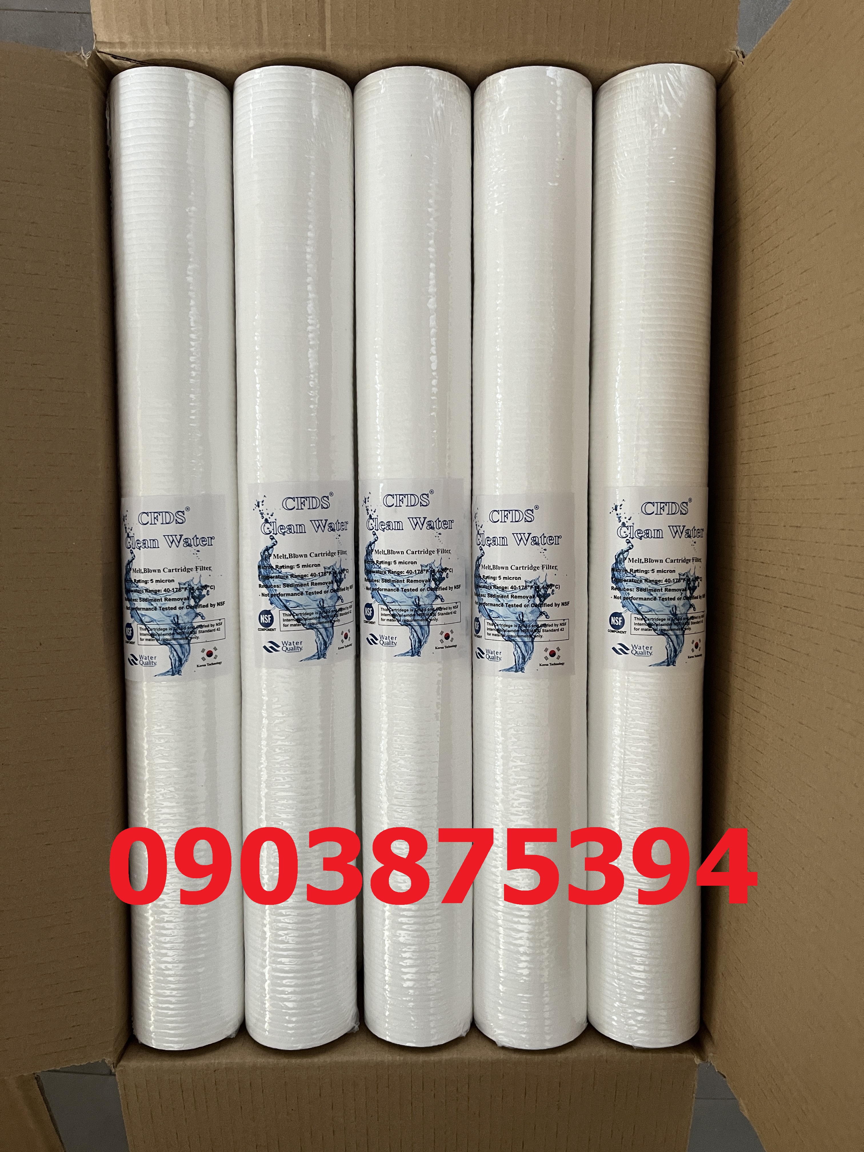 LÕI LỌC NÉN VẰN 20INCH 5MICRON