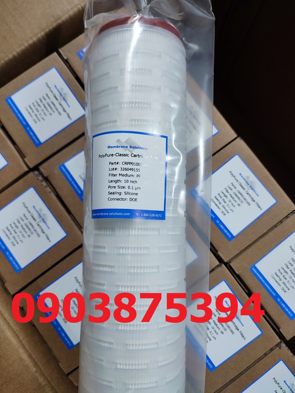 LÕI LỌC DƯỢC 10INCH 0.1MICRON DOE