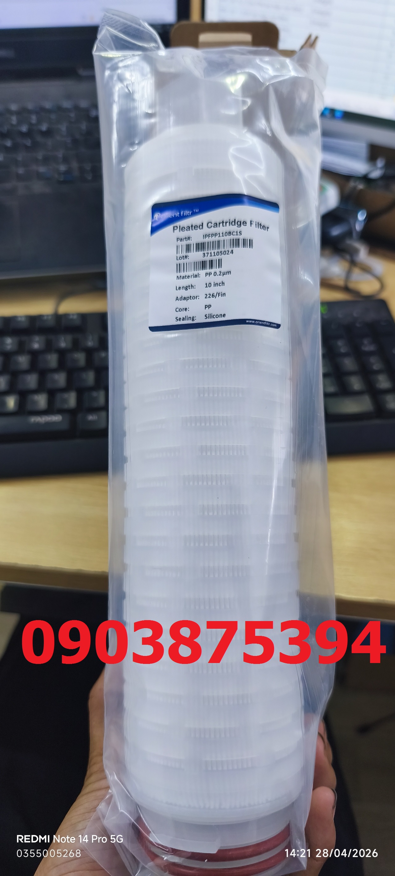 LÕI DƯỢC PHẨM 10INCH 0.2MICRON 226/FIN