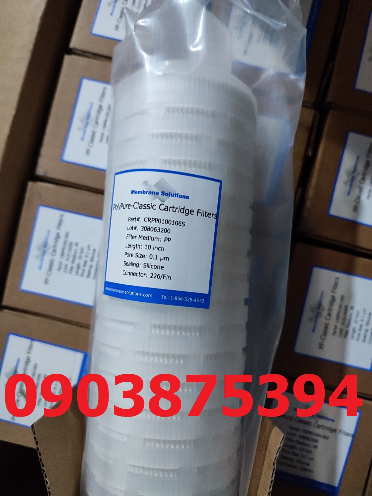 LÕI LỌC DƯỢC PHẨM 10INCH 0.1MICRON